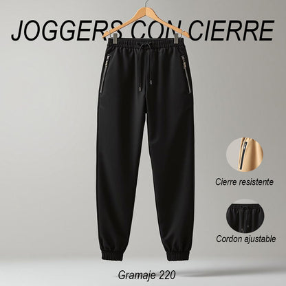 PACK 3 JOGGERS CON CIERRE POR
